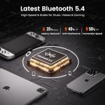 kstime Computer Speakers with Bluetooth 5.4, 14W Bass Reflex Stereo PC Speakers with 15° Tilted Design, USB Powered & AUX Inputs, Built-in Mic & Headphone Jack for Desktop, Laptop, and Phones