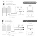 kstime Computer Speakers with Bluetooth 5.4, 14W Bass Reflex Stereo PC Speakers with 15° Tilted Design, USB Powered & AUX Inputs, Built-in Mic & Headphone Jack for Desktop, Laptop, and Phones