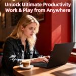 BTDD Laptop 17.6 inch, Laptop Computer with Office 365, 16GB DDR5 RAM, 640GB Storage, N95 CPU(Beat N5095), Backlit Keyboard, WiFi 6, Bluetooth 5.2, 1920x1200, 100% sRGB, for Students, Business