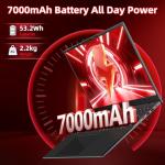 BTDD Laptop 17.6 inch, Laptop Computer with Office 365, 16GB DDR5 RAM, 640GB Storage, N95 CPU(Beat N5095), Backlit Keyboard, WiFi 6, Bluetooth 5.2, 1920x1200, 100% sRGB, for Students, Business