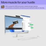 HP 27" FHD Touchscreen All-in-One Desktop Computer, 16GB DDR5 RAM 1.5TB Storage(1TB SSD and 512GB External), AMD Ryzen 5 7520U Processor, WiFi6, Wireless Keyboard & Mouse, Windows 11