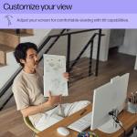 HP 27" FHD Touchscreen All-in-One Desktop Computer, 16GB DDR5 RAM 1.5TB Storage(1TB SSD and 512GB External), AMD Ryzen 5 7520U Processor, WiFi6, Wireless Keyboard & Mouse, Windows 11