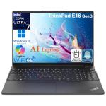 Lenovo ThinkPad E16 Gen 3 Business Laptop Computer, Intel 16-Core Ultra 7 255H (Beat i9-13900H), 32GB DDR5 RAM, 1TB PCIe SSD, 16" FHD+, WiFi 6E, Bluetooth 5.3, Webcam, Numeric Keypad, Windows 11 Pro
