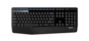 Logitech K345 Wireless Keyboard - Full-Sized Keyboard with Palm Rest, 2.4 GHz Wireless USB Receiver - for PC, Laptop