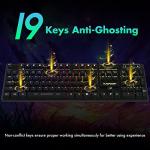 FLAGPOWER RGB Gaming Keyboard and Breathing Mouse Combo, Adjustable Breathing Backlit Mechanical Feeling Keyboard with 4 Colors 4800DPI Backlight Mouse for PC Laptop Computer Game and Work