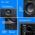 PreSonus Eris 3.5BT Studio Monitors, Pair — 3.5" Inch Powered Bookshelf Speakers, Stereo, Desktop Computer, Near Field Music Production, Audio Mixing Recording