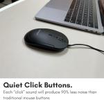 Macally Wired USB C Mouse for Mac and PC - Slim, Quiet, and Reliable - 4 DPI Mode Type C for Laptop, MacBook Pro/Air, iMac - Wired Mice USBC