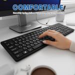 MIKUSO Wired Russian USB Keyboard with Cyrillic Letters English ЙЦУКЕН Layout- Full Size Design with Number Pad,Suitable for Russian Translation, Self-Study, Academic Research,Non Worn Characters