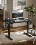 Marsail Electric Standing Desk, Adjustable Height Stand up Desk, 55 x 24 Inches Sit Stand Home Office Desk, Computer Desk, Black