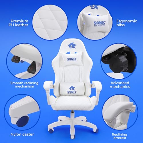 Sonic the Hedgehog Gaming Chair - Adjustable & Stylish