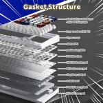 Aula F99 Mechanical Gaming Keyboard, Wireless Creamy Keyboard Hot Swappable Custom Bluetooth Computer Keyboards, Tri-Mode BT5.0/2.4GHz/USB-C, Pre-lubed Linear Switches, RGB Backlit, Gasket Structure