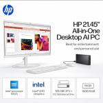 HP 22" FHD All-in-One Desktop Computer • 16GB DDR5 RAM • 512GB External and 128GB UFS Storage | The New Version for Everyday Efficency • Latest 13th Gen Intel Quad-Core • Office 365 for The Web