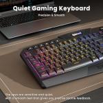 Redragon S101M-KS Gaming Keyboard and Mouse Wireless with Tri-Mode, RGB Keyboard and 4800 DPI Gaming Mouse, 10 Independent Multimedia Keys for Wins, PC, Computer, Wireless S101 Ideal for Gamer