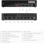 Lenovo ThinkStation P3 Tiny Workstation Desktop (NVIDIA T400 Graphics, Intel Core i7-14700, 64GB RAM, 2TB SSD) Business ThinkCentre Mini PC, Wi-Fi, Ethernet, Up to 5 Displays, Support 4K, Win 11 Pro