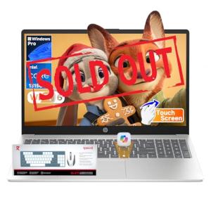 HP 15.6" Touchscreen Laptop 2026, 13th Gen Intel i3-1315U(Up to 4.5GHz), 15.6 inch Anti-Glare Display, 16GB RAM + 512GB SSD, Win 11 Pro, Wi-Fi 6, AI Copilot for Business & School, Patented KB Kit