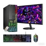 Dell Gaming OptiPlex Desktop RGB Computer PC, Intel Core i7, GeForce GT 1030, 16GB RAM, 512GB SSD, 27 Inch FHD Monitor, RGB Keyboard & Mouse, WiFi, Windows 11 Pro (Renewed)