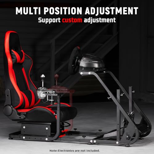 Dardoo G923 Racing Simulator Cockpit with Red Seat