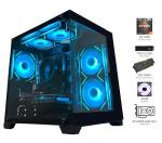 SKYESEV Gaming Desktop Computer PC,AMD Ryzen 5 5600,RTX3050 6GB,32GB RAM and 1TB M.2 NVMe PCle,ARGB Fan,WiFi,Game Design Office Console,Sea View Room,Prebuilt Gaming PC Tower