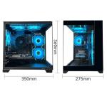 SKYESEV Gaming Desktop Computer PC,AMD Ryzen 5 5600,RTX3050 6GB,32GB RAM and 1TB M.2 NVMe PCle,ARGB Fan,WiFi,Game Design Office Console,Sea View Room,Prebuilt Gaming PC Tower