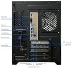 SKYESEV Gaming Desktop Computer PC,AMD Ryzen 5 5600,RTX3050 6GB,32GB RAM and 1TB M.2 NVMe PCle,ARGB Fan,WiFi,Game Design Office Console,Sea View Room,Prebuilt Gaming PC Tower