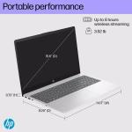 HP 2025 Laptop | 15-FD000 | 15.6" 1920 x 1080 Touch | Intel-10 Core i5-1334U | Intel Iris Xe Graphics |16GB DDR4 | 512GB SSD | Windows 11 Home | Wi-Fi 6 - Bluetooth 5.3-720p HD Camera - Silver