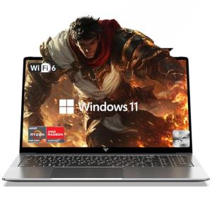 KAIGERR Gaming Laptop, 16.0inch Laptop Computer with ΑMD Ryzen 7 5825U(8C/16T, Up to 4.5GHz), 16GB RAM 512GB NVMe SSD Windows 11 Laptop, Radeon RX Vega 8 Graphics,WiFi 6, Backlit KB