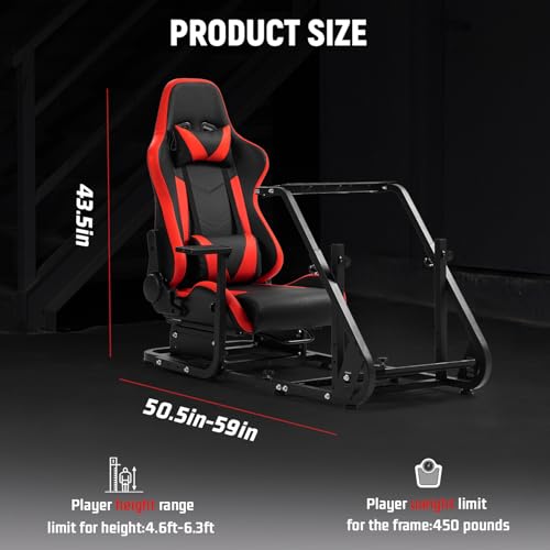 Dardoo G923 Racing Simulator Cockpit with Red Seat