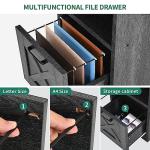 YITAHOME L Shaped Desk with Power Outlets, 60 Inch Computer Desk Corner Desk with File Drawer, Home Office Desk with Monitor Stand & Storage Shelves, L-Shaped Desk with File Cabinet, Grey