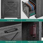 YITAHOME L Shaped Desk with Power Outlets, 60 Inch Computer Desk Corner Desk with File Drawer, Home Office Desk with Monitor Stand & Storage Shelves, L-Shaped Desk with File Cabinet, Grey