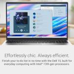 Dell 15 Laptop DC15250-15.6-inch FHD 120Hz Display, 13th Gen Intel Core i7-1355U, 16GB DDR5 RAM, 512GB SSD, Intel UHD Graphics, Windows 11 Home, 1 Year Basic Onsite Service - Platinum Silver