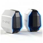 IBALL·BOX Computer Speakers for Desktop PC, Gaming PC Speakers for Desktop – USB-C, Bluetooth 5.3, 3.5mm AUX, AC Powered External Audio with Rich Stereo bass, Laptop/Mac, RGB Lights, White, 30W