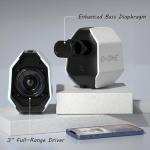 IBALL·BOX Computer Speakers for Desktop PC, Gaming PC Speakers for Desktop – USB-C, Bluetooth 5.3, 3.5mm AUX, AC Powered External Audio with Rich Stereo bass, Laptop/Mac, RGB Lights, White, 30W