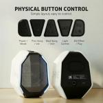 IBALL·BOX Computer Speakers for Desktop PC, Gaming PC Speakers for Desktop – USB-C, Bluetooth 5.3, 3.5mm AUX, AC Powered External Audio with Rich Stereo bass, Laptop/Mac, RGB Lights, White, 30W