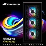 STGAubron Gaming PC Desktop Computer, Radeon RX 590 8G, Intel Core i7 up to 3.9G, 32GB RAM, 1TB SSD, WiFi 6, BT 5.0, RGB Fan x4, Windows 11 Home