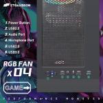 STGAubron Gaming PC Desktop Computer, Radeon RX 590 8G, Intel Core i7 up to 3.9G, 32GB RAM, 1TB SSD, WiFi 6, BT 5.0, RGB Fan x4, Windows 11 Home