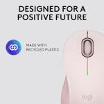 Logitech Signature M550 Wireless Mouse - for Small to Medium Sized Hands, 2-Year Battery, Silent Clicks, Bluetooth, Multi-Device Compatibility - Rose