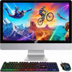 STGSivir All in One Desktop Computer, 22 inch FHD Display, Intel Core i7 up to 3.9G, 16G Ram, 1T SSD, WiFi, BT 5.0, RGB Keyboard & Mouse & Mouse Pad, Windows 11 Home