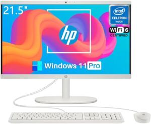 HP All in One Desktop Computer for Home, Intel Celeron J4025, 21.5 inch FHD Anti-Glare, WiFi 6, 16GB DDR4, 512GB SSD, 128GB USB Flash Drive, Home PC, Wired KB & Mouse, Windows 11 Pro, W/REDRAGON Mouse