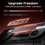 16 Inch AMD Gaming Laptop, FHD Screen Laptop with Ryzen 7 7735HS Processor up to 4.75GHz, 16GB RAM 512GB ROM Windows 11 Laptop Compute, HDMI, WiFi, Bluetooth, Type-C, Webcam, Backlit Keyboard