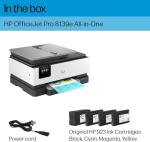 HP OfficeJet Pro 8139e Wireless All-in-One Color Inkjet Printer, Print, scan, Copy, fax, ADF, Duplex Printing Best-for-Home Office, 1 Year of Instant Ink Included (Renewed)