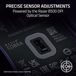 Razer Cobra Wired Gaming Mouse: 58g Lightweight - Gen-3 Optical Switches - Chroma RGB Lighting Underglow - 8500 DPI Optical Sensor - 100% PTFE Mouse Feet - Speedflex Cable - Pokemon Gengar Edition