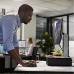 HP 2025 Elite 805 Mini PC Desktop Computer, AMD Ryzen 5 (Beat i7-11700T), Ultra-Quiet Design, 32GB RAM, 1TB PCIe SSD, Dual 4K Display Support, USB-C, Wi-Fi 6, Keyboard & Mouse, Windows 11 Pro