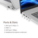 HP Essential Daily Traditional Laptop, 17.3" FHD Display, Intel Core i7-1355U, 16GB RAM, 512GB SSD, Fingerprint Reader, Backlit Keyboard, Numeric Keypad, Webcam, HDMI, Wi-Fi 6, Windows 11 Home, Rose