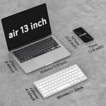 OMOTON Bluetooth Keyboard Compatible with Mac, Compact Wireless Keyboard Compatible with MacBook Pro/Air, iMac, Mac mini/Pro Laptop and PC (Silver)