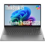 Lenovo ThinkBook 15 Gen 4 Business Laptop (15.6" FHD Anti-Glare, 16GB RAM, 512GB SSD, AMD Ryzen 7 5825U (> Intel i7-1165G7)) Fingerprint, FHD Webcam w/Shutter, Military Grade, Ethernet, Win 11 Pro