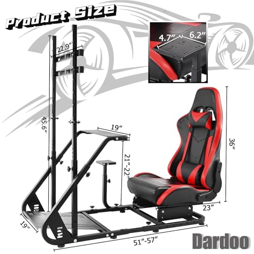 Dardoo G923 Racing Simulator Cockpit with Monitor Frame