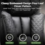 GTPLAYER Big and Tall Office Chair 400LBS Wide Ergonomic Gaming Chair with Deluxe Embossing Designed Leather with Foot Rest,150°Reclining Adjustable Soft Armrests Pocket Spring Back Support and Pillow