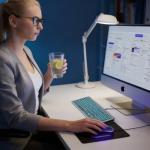 OMOTON Wired Keyboard for Mac, Large Print Backlit Keyboard with Numeric Keypad, Dual Interface (USB C + A), 7 Colors Light UP and Easy to See Big Letters for MacBook Pro/Air, Mini, iMac, Space Grey