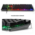 Gaming Keyboard and Mouse Combo, K1 RGB LED Backlit Wired Keyboard with 104 Key Computer PC Gaming Keyboard for PC/Laptop (Black)
