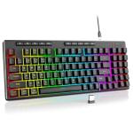 Redragon K517 Pro Wireless Gaming Keyboard, RGB Backlit, Tri-Mode BT/2.4GHz/USB-C, Mechanical Feel 94 Keys Computer Keyboard with 4 Macro Keys, Number Pad, 4000mAh Battery for Win/MAC